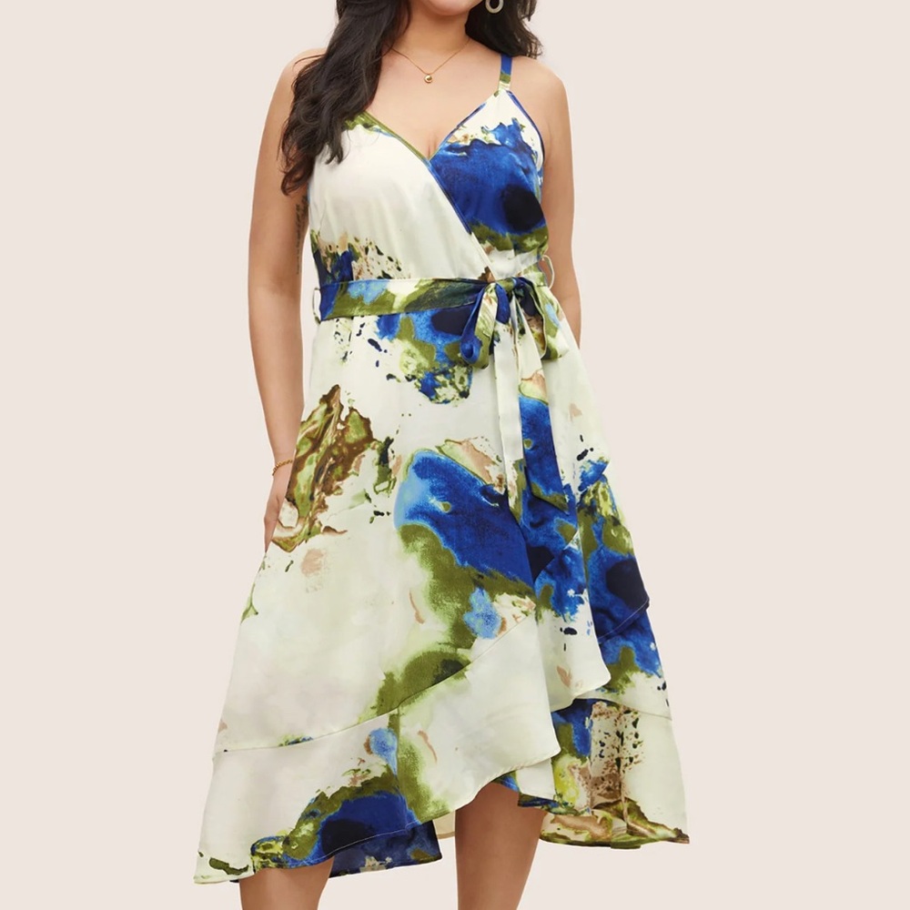 Bloomchic Asymmetrical Tropical Dress